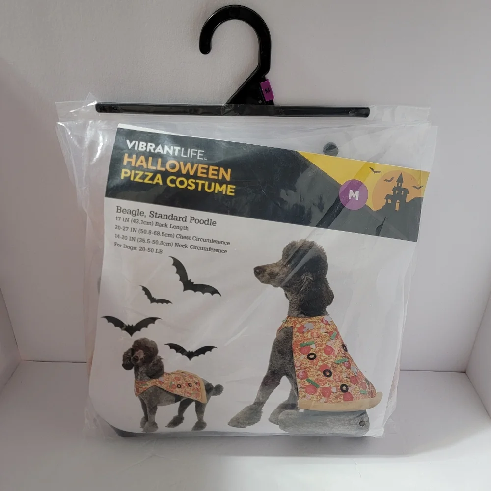 Pizza Slice‎ Costume Pet Size Medium Dog (20-50 lbs) Halloween Vibrant Life